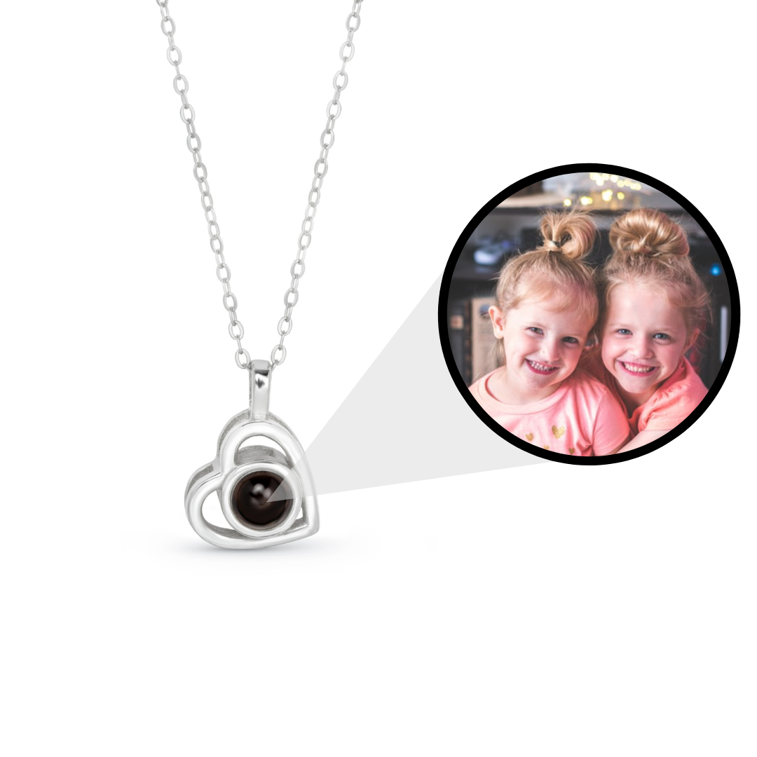 Gepersonaliseerde Foto Hart ketting