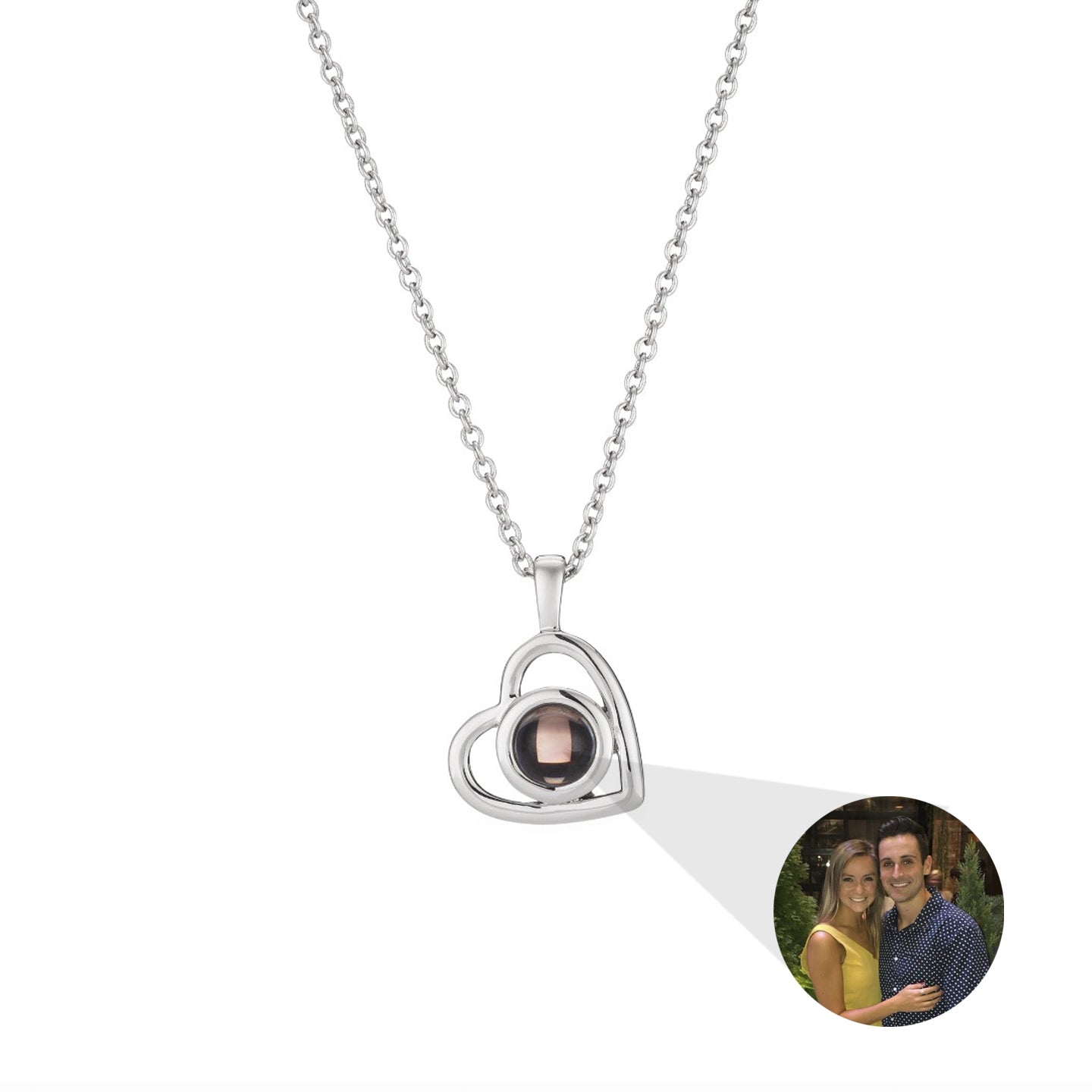 Gepersonaliseerde Foto Hart ketting